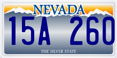 NV license plate 15A260