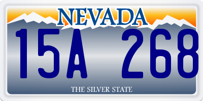 NV license plate 15A268