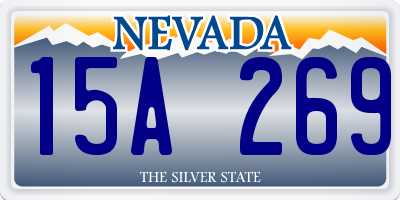 NV license plate 15A269