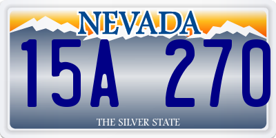 NV license plate 15A270