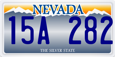 NV license plate 15A282