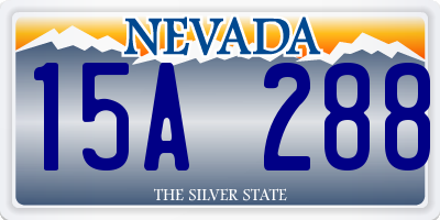 NV license plate 15A288