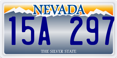 NV license plate 15A297