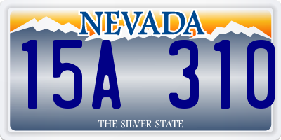 NV license plate 15A310