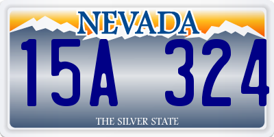 NV license plate 15A324