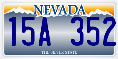 NV license plate 15A352