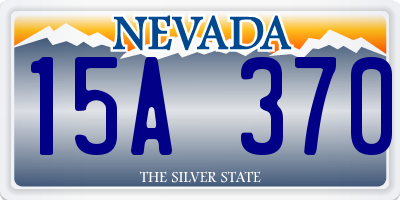 NV license plate 15A370