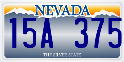 NV license plate 15A375