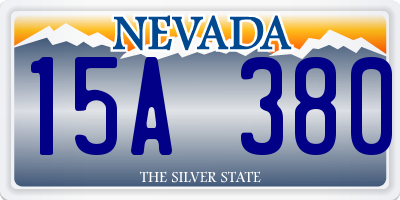 NV license plate 15A380