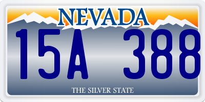 NV license plate 15A388