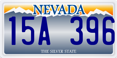 NV license plate 15A396