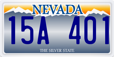 NV license plate 15A401