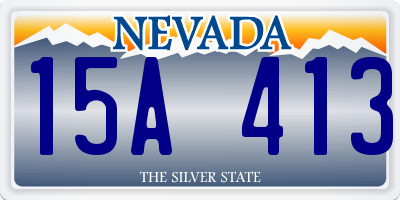 NV license plate 15A413