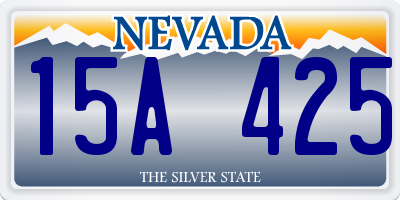 NV license plate 15A425
