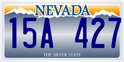 NV license plate 15A427