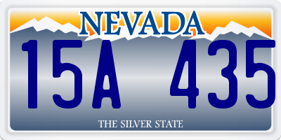 NV license plate 15A435