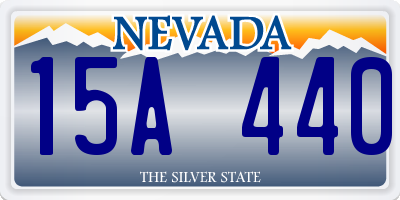 NV license plate 15A440