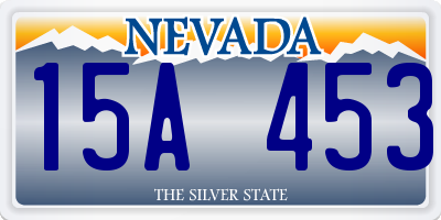 NV license plate 15A453