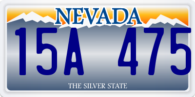 NV license plate 15A475