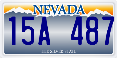 NV license plate 15A487