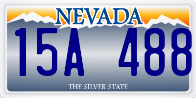 NV license plate 15A488