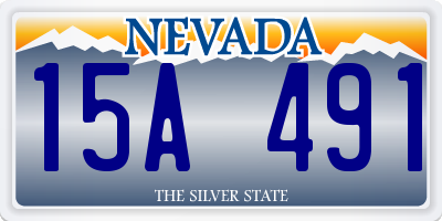 NV license plate 15A491