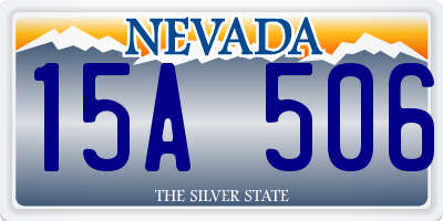 NV license plate 15A506