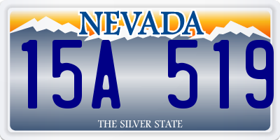 NV license plate 15A519