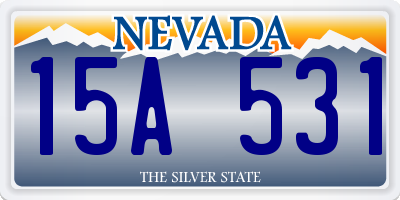 NV license plate 15A531