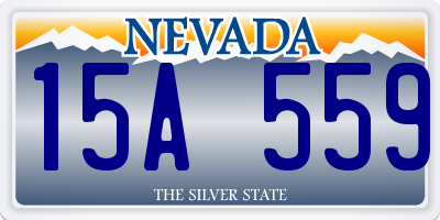 NV license plate 15A559