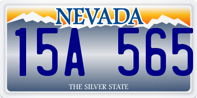 NV license plate 15A565
