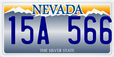 NV license plate 15A566