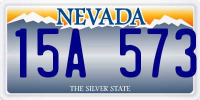 NV license plate 15A573