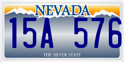 NV license plate 15A576