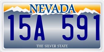 NV license plate 15A591