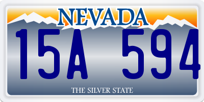 NV license plate 15A594