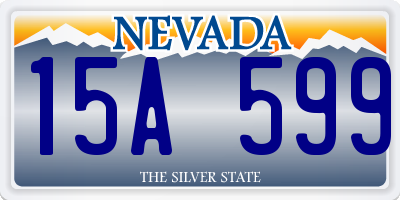 NV license plate 15A599