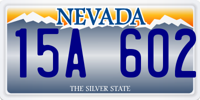 NV license plate 15A602