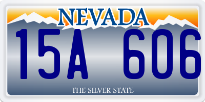 NV license plate 15A606