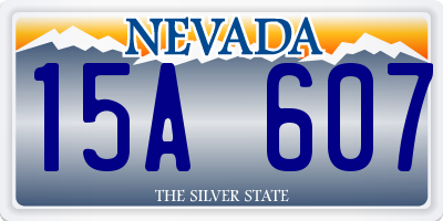 NV license plate 15A607