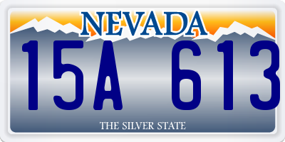 NV license plate 15A613