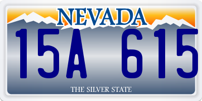 NV license plate 15A615