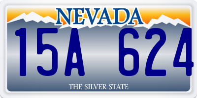 NV license plate 15A624