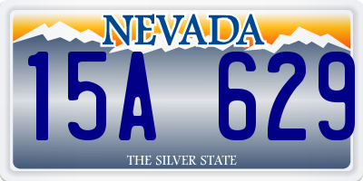 NV license plate 15A629