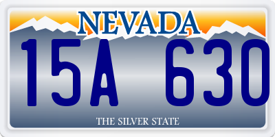 NV license plate 15A630