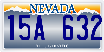 NV license plate 15A632