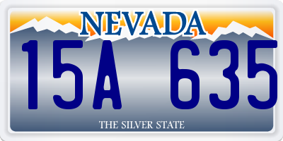 NV license plate 15A635