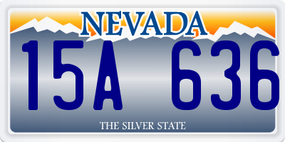 NV license plate 15A636