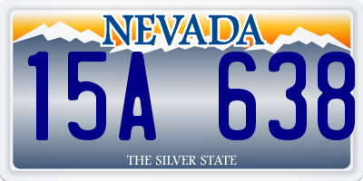NV license plate 15A638
