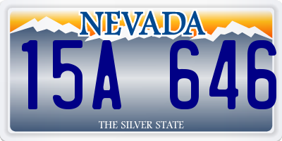 NV license plate 15A646
